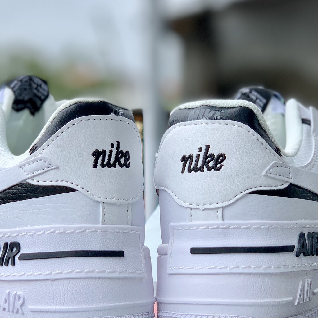 Giày thể thao Sneaker nam nữ AF1 SHADOW Trắng đen (Free ship)(Hàng 1-1 Trung)(Tặng box bảo vệ)