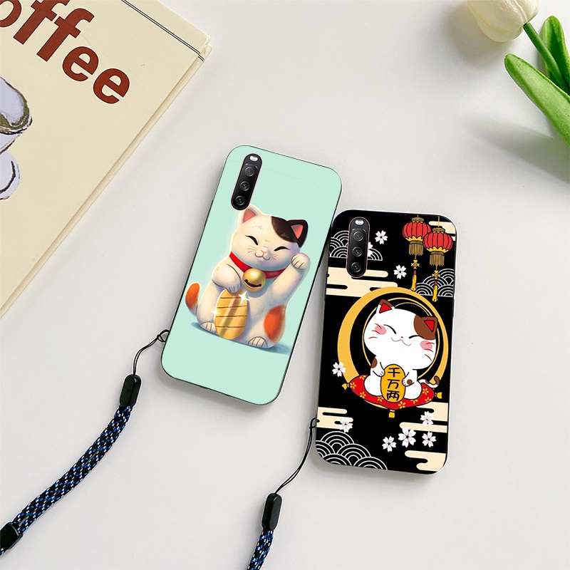 Ốp Silicon Sony Xperia 1 5 8 10 ii iii 1iii 10iii 10iii Vỏ Bảo Vệ Toàn Diện Có Dây Đeo