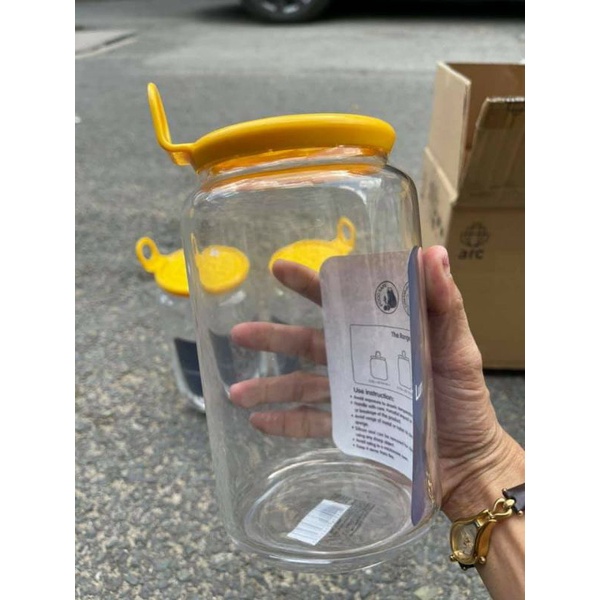 Hũ đựng thực phẩm thủy tinh Luminarc Rondo Smile 1000ml