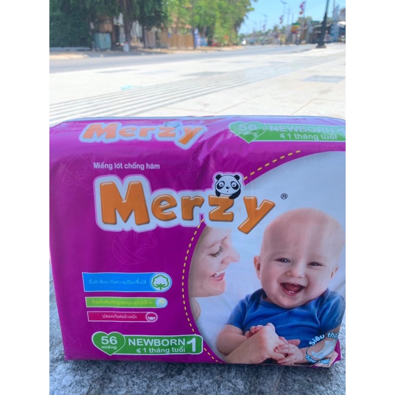 miếng lót Newborn 1 Merzy gói 56 miếng