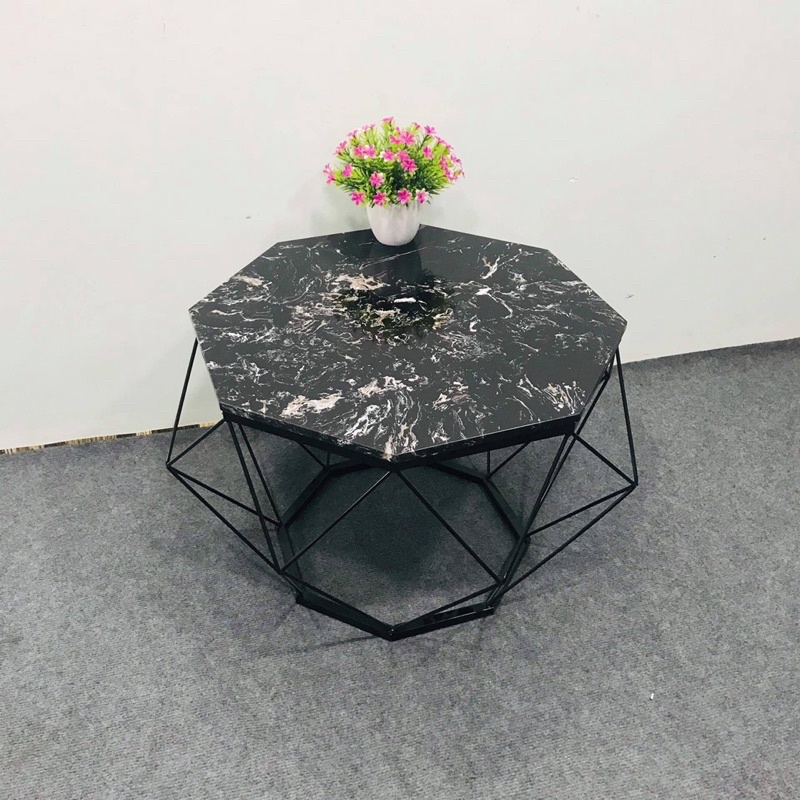 Bàn trà sofa trang trí nhỏ khung sắt Kim Cương chắc chắn hiện đại giá xưởng Trường Mai Sài Gòn