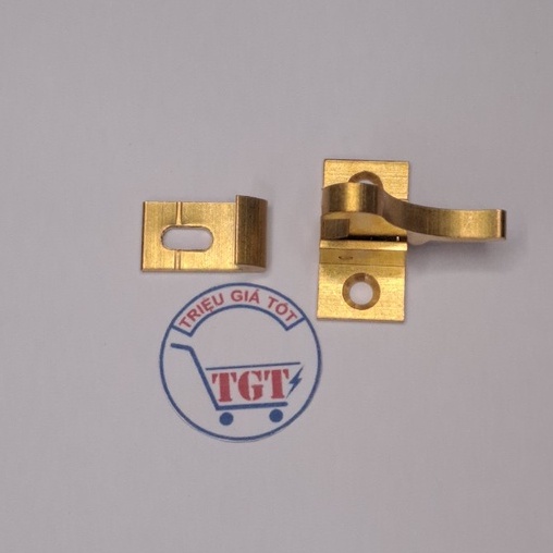 Chốt cò thau vàng đồng lắp tủ bếp
