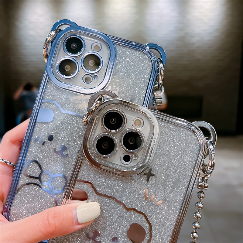 Ốp Điện Thoại Hình Gấu Dễ Thương Cho iphone 15 11 12 13 pro xs max x 7 8 plus