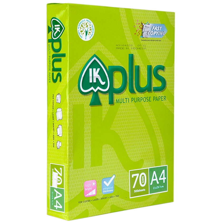 Giấy in IK Plus định lượng 70 gsm khổ A5 / A4