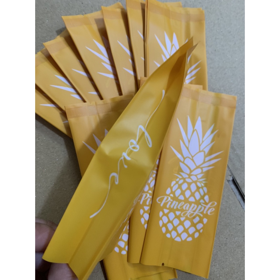 Túi Bánh Dứa Vàng Cam Tập 50 Cái ( kt 12x4.5cm )