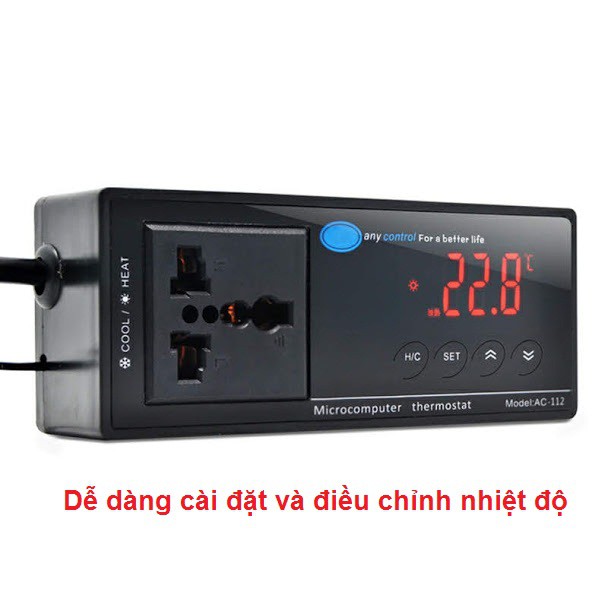 Cảm biến nhiệt độ cho chuồng bò sát, rùa, cá