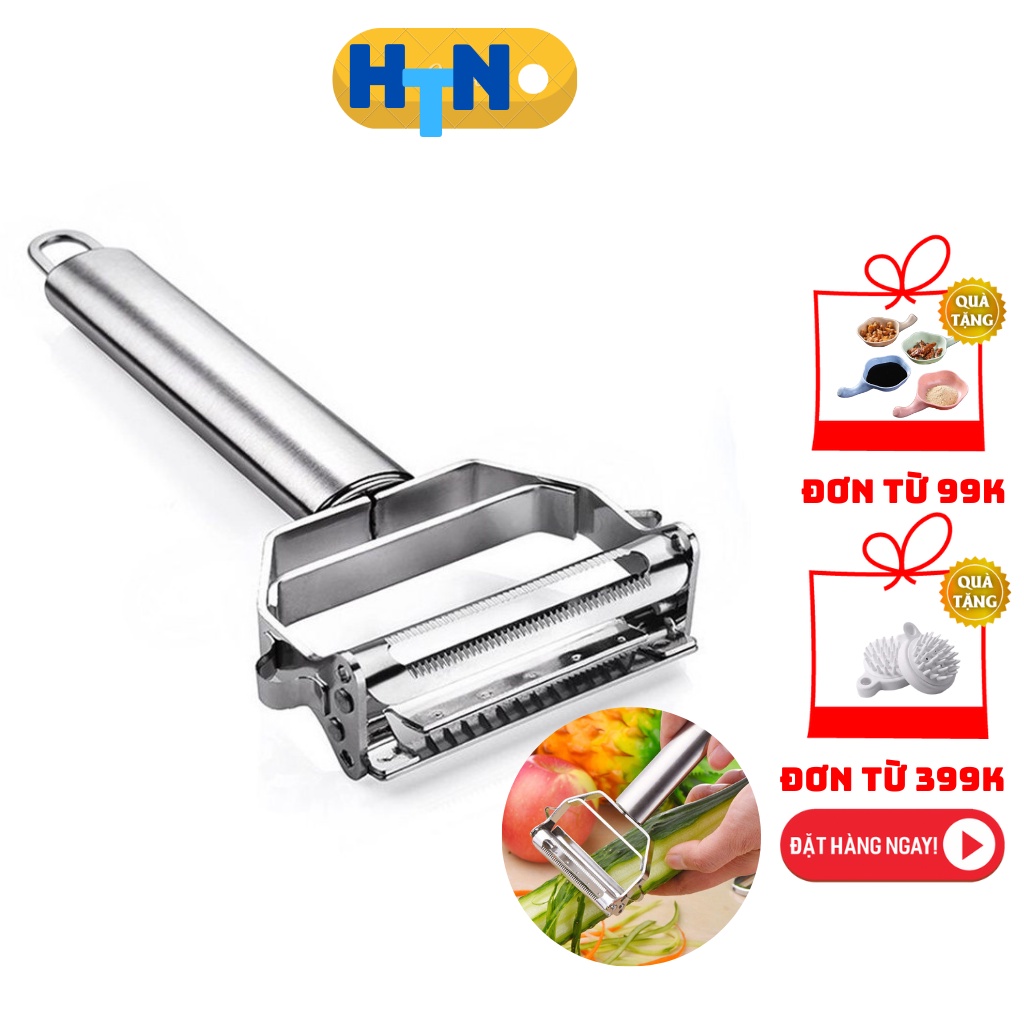 [Mã HTH03 giảm 10% đơn 500K] Nạo rau củ quả Inox cao cấp đa năng 4 trong 1 tiện dụng với nhà bếp