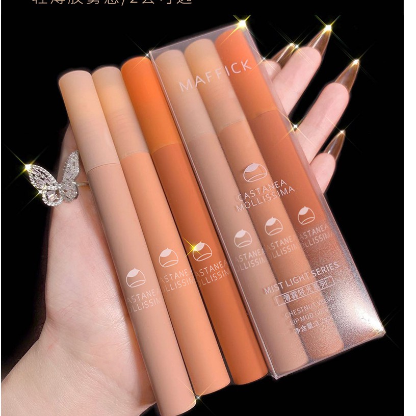 (Hàng mới về)Set 3 Cây Son Kem Lì MAFFICK Fluffy Lip Glaze | BigBuy360 - bigbuy360.vn