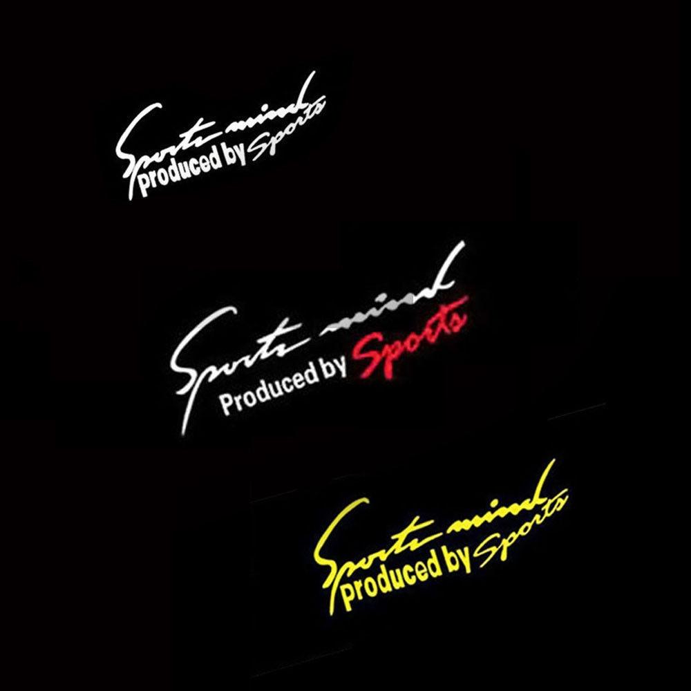 Miếng dán trang trí xe hơi phong cách thể thao phản quang nhiều màu