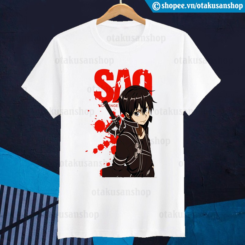 Áo thun Sword Art Online SAO Kirito Asura ngắn tay