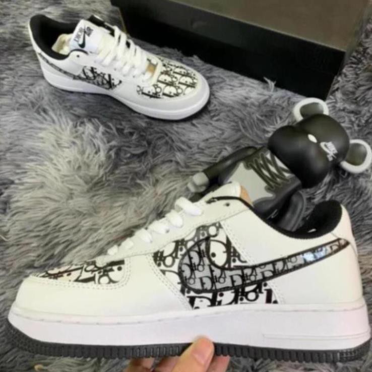 [Hot Trend - giảm giá] Giày Thể Thao Sneakers AF1 Dior Đen,𝐍𝐈𝐊𝐄 AIR FORCE ONE Xám Họa Tiết  siêu hot | BigBuy360 - bigbuy360.vn