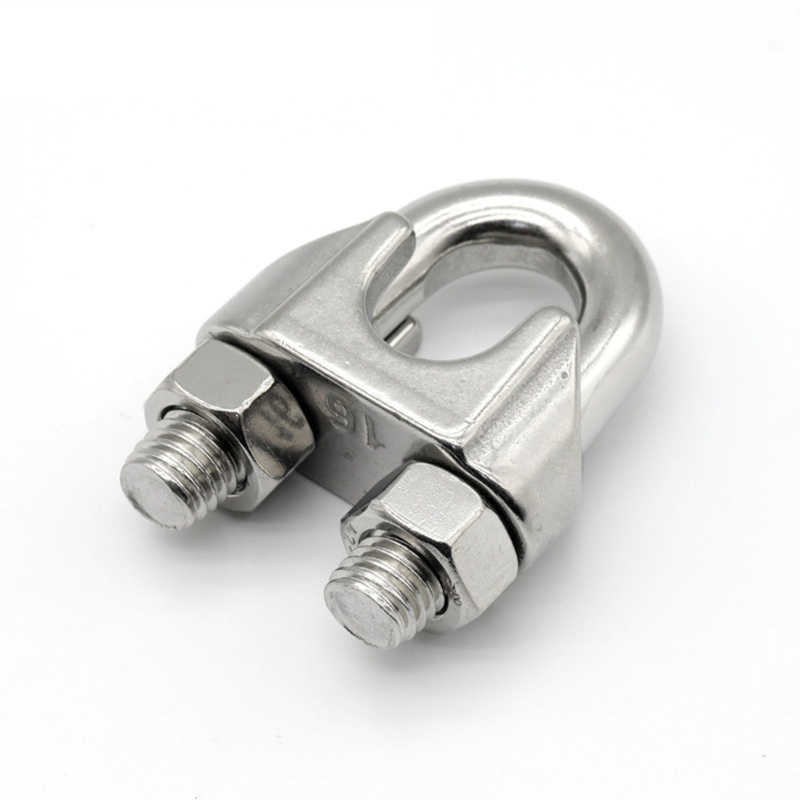 Kẹp Dây Cáp Hình Chữ U Bằng Thép Không Gỉ M2 / 3 / 4 / 5 / 6 / 8 / 10 / 12 / 14 / 16 Mm