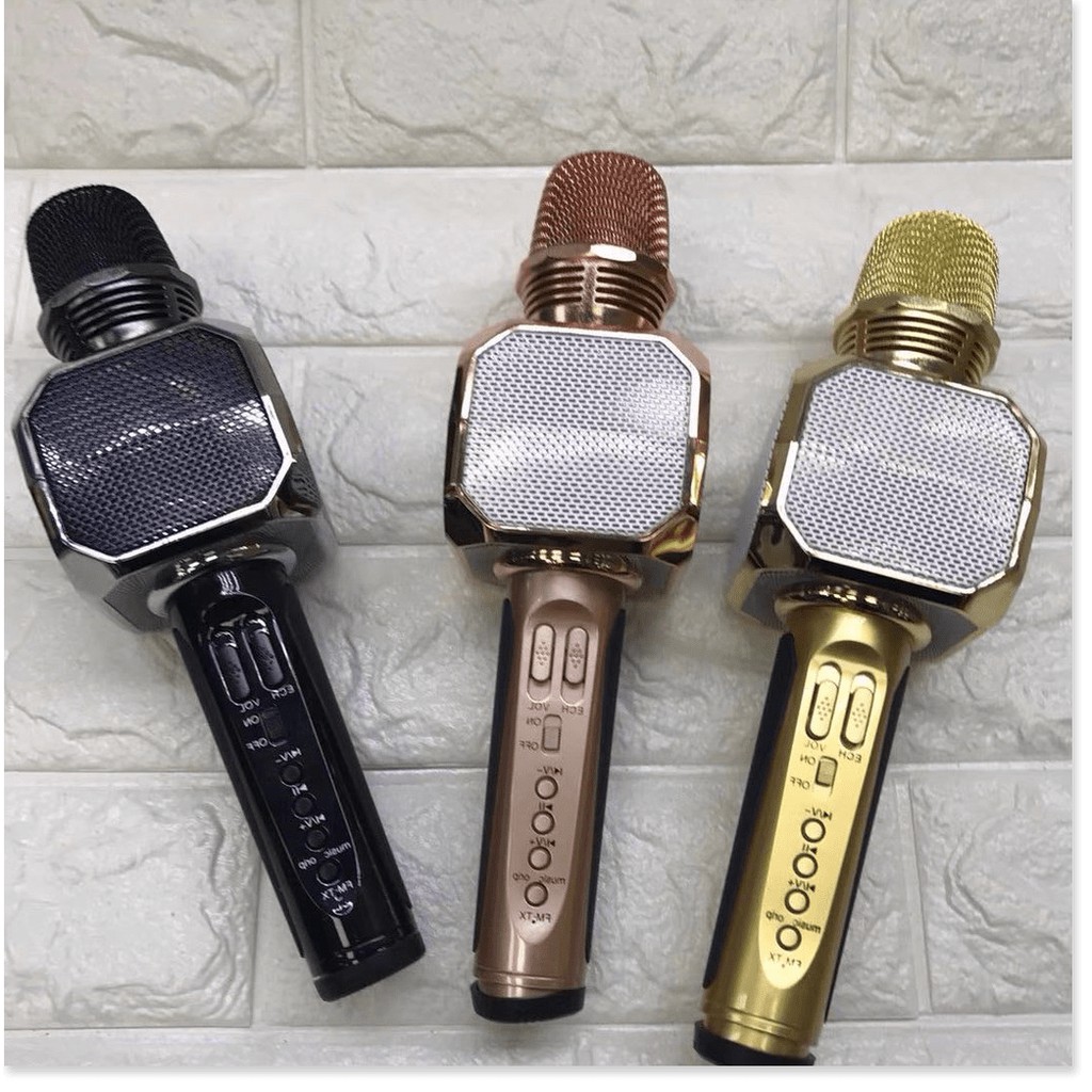 Micro karaoke bluetooth không dây SD-10, Mic kèm loa, bắt âm tốt, hỗ trợ thu âm - BH 6 tháng