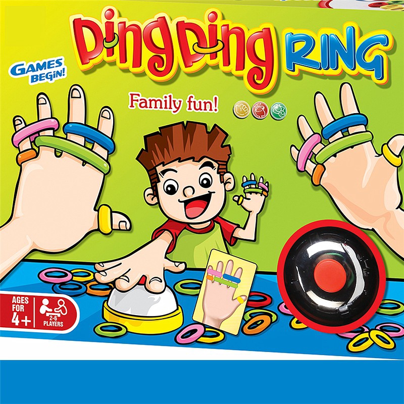 Trò Chơi Rung Chuông Ring Ding Thẻ Bài Board Game 24 Lá Cho 2-6 Người Chơi