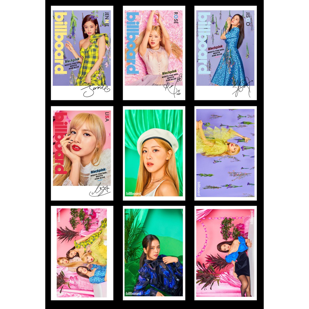 Lomo Card Ảnh BLACKPINK - Instagram & Billboard ( 27 ảnh) kèm chữ ký