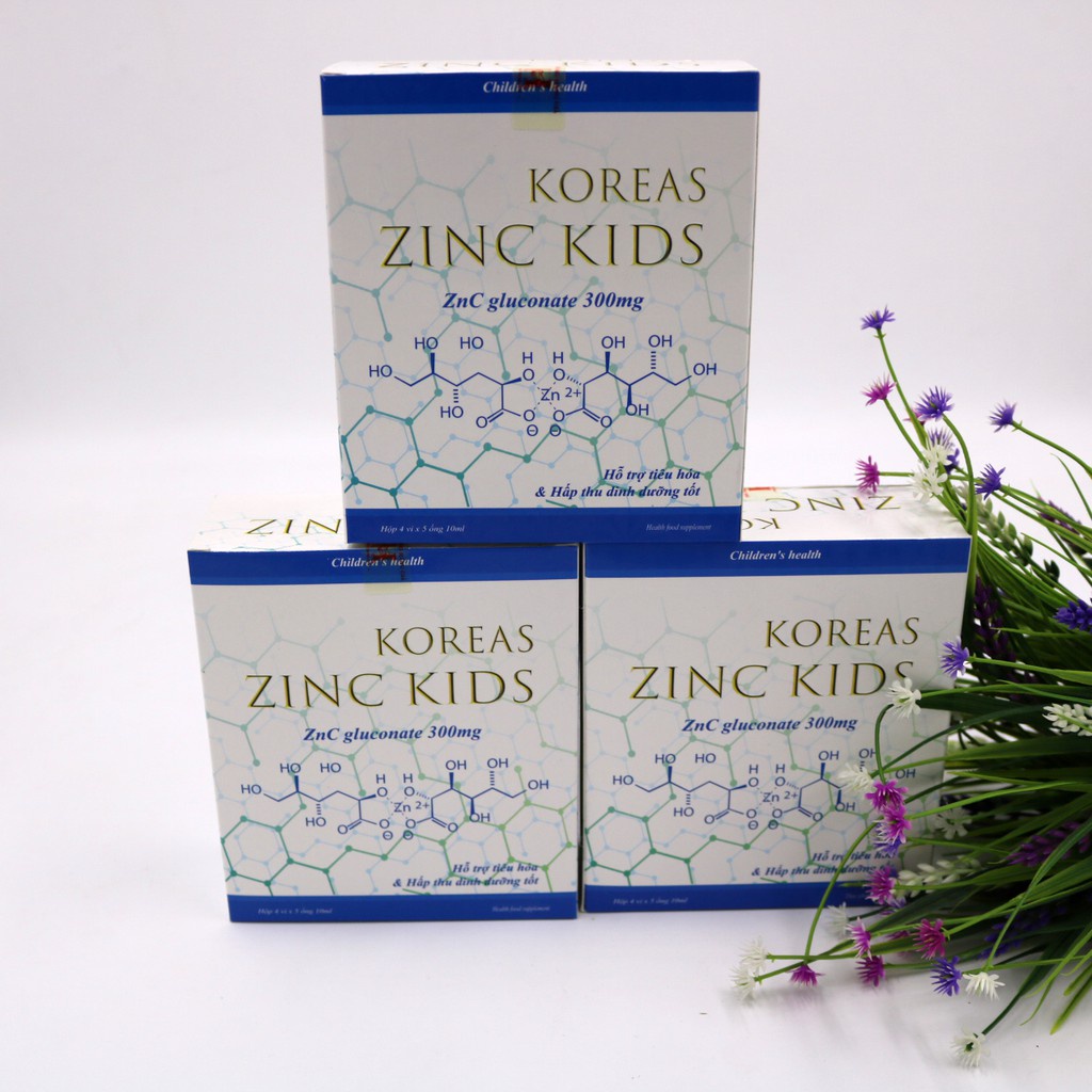 Koreas Zinc Kids - Hỗ trợ bổ sung kẽm, tăng cường sức đề kháng (20 ống)