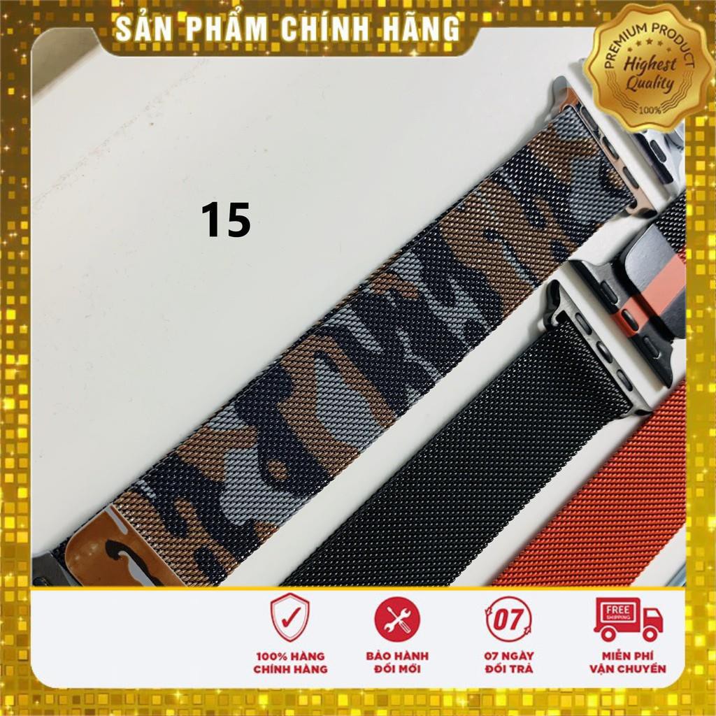 Dây Thép Milanese Loop Apple Watch 38mm/40mm 42mm/44mm tương thích Gen 1 Gen 2 Siri 2 3 4 5