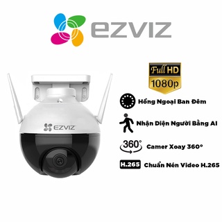 Camera wifi ezviz c8w 4mp, c8c 1080p fhd, camera ngoài trời có khả năng xoay, tích hợp ai