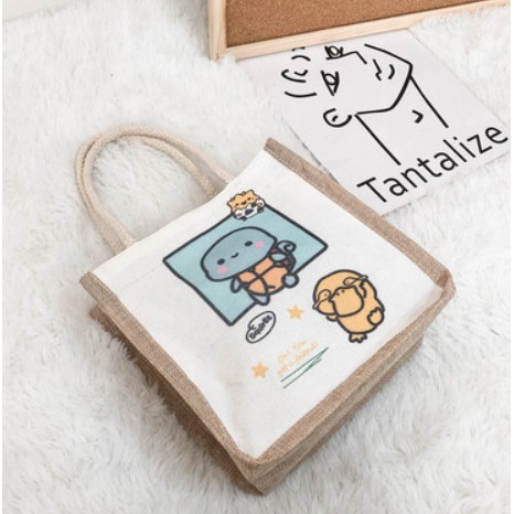Túi cói vintage mini