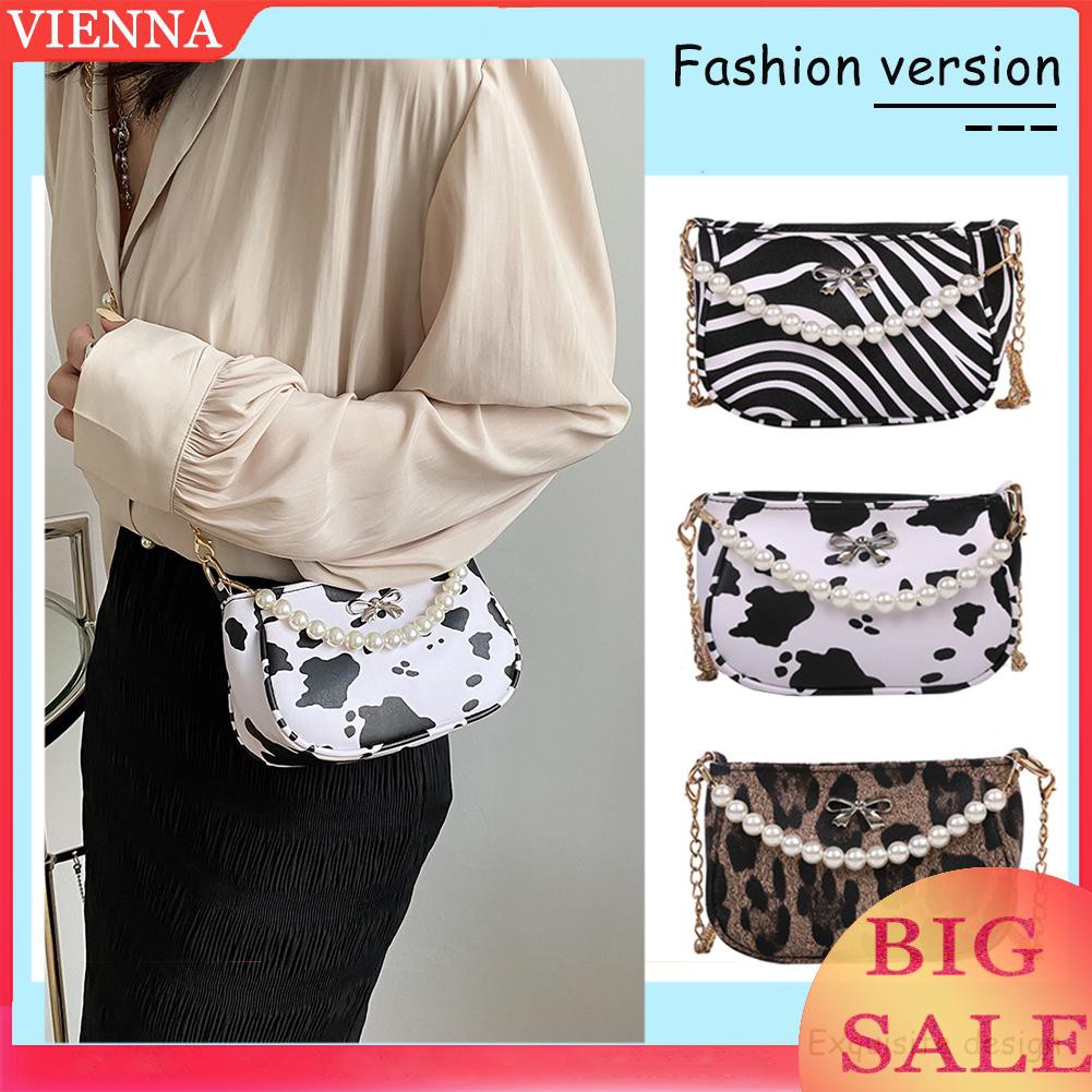Fashion Women Pattern Print PU Shoulder Crossbody Bag Casual Small Handbag