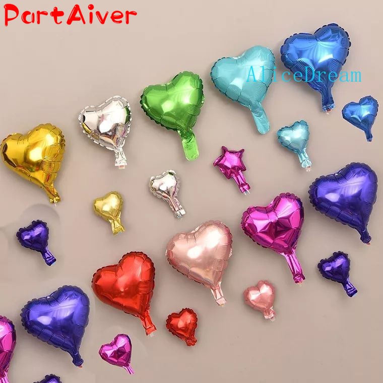 1pcs Bong bóng trang trí hình trái tim 5/10 inch