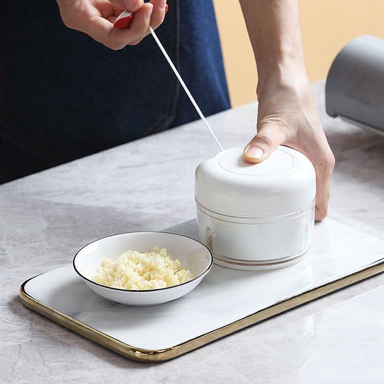 Máy xay tỏi ớt cầm tay Mini Food Chopper kéo cót nhỏ gọn tiện lợi