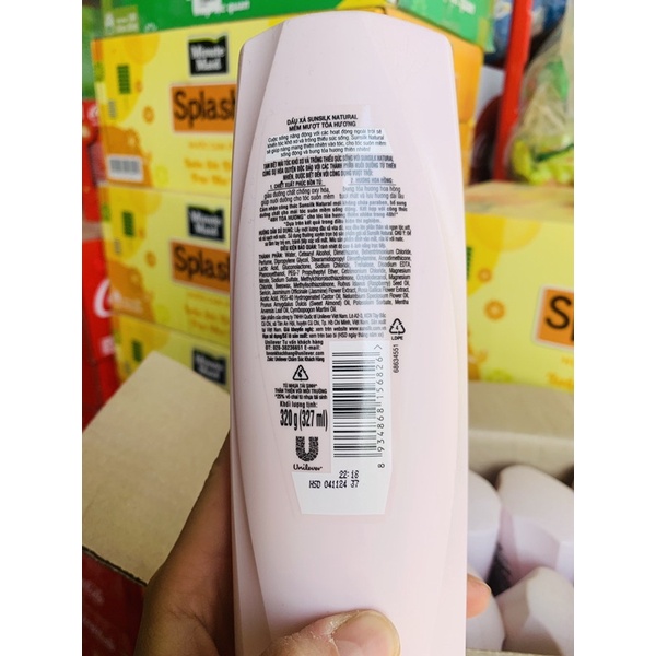 Dầu Xả Sunsilk Natural mềm mươt toả hương 320g Mới