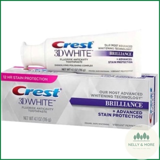 Kem đánh răng Crest 3D White Brilliance 116g bản Trung quốc