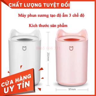 Máy phun sương Humidifier chính hãng - 3 chế độ - có thể xông tinh dầu