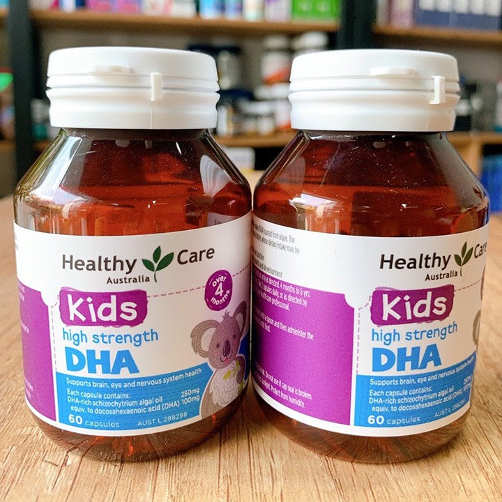 [CHUẨN ÚC] Viên uống Healthy Care Kids High Strength DHA Úc cho bé 60 viên - Giá Tốt Mẫu Mới