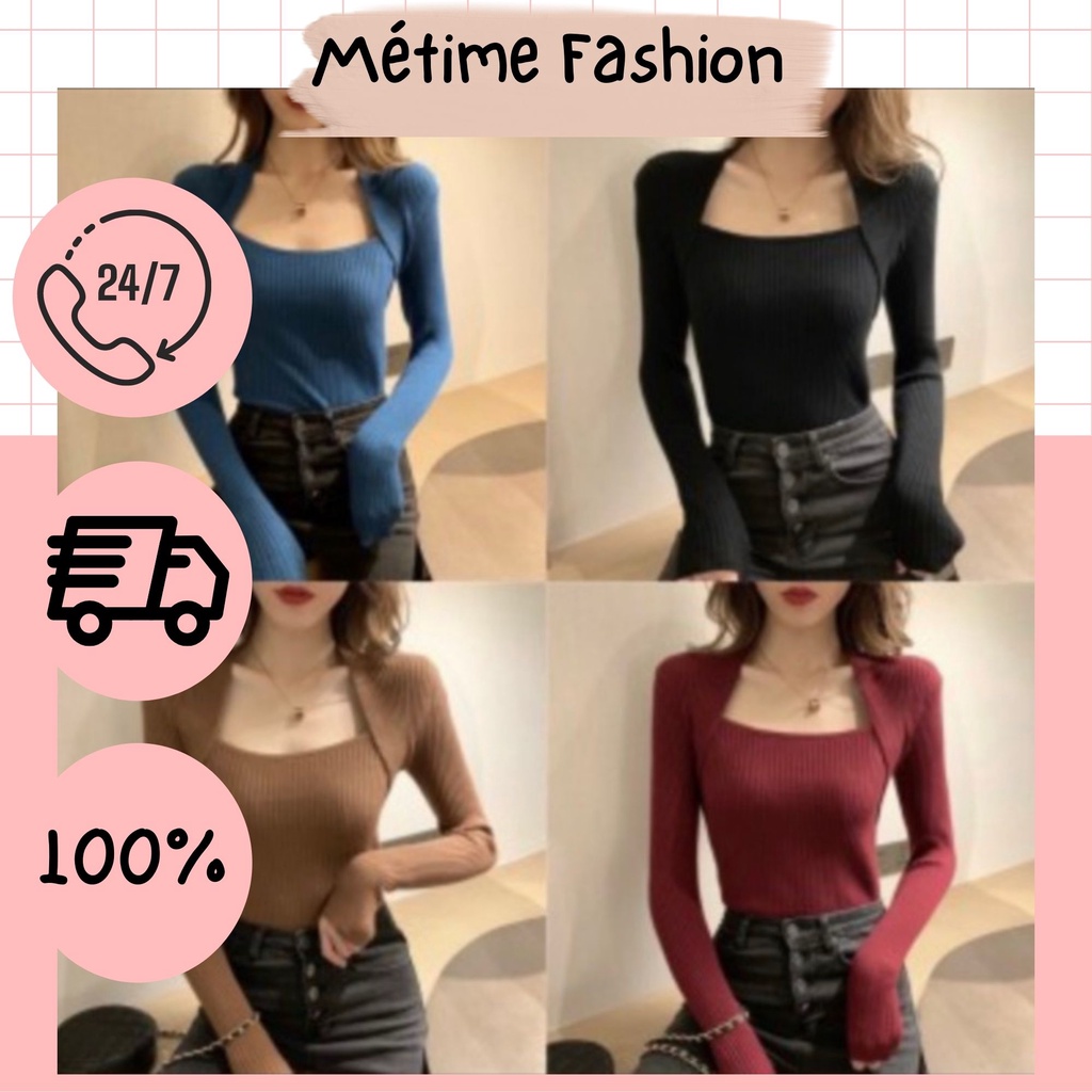 Áo len cổ gập siêu hot trend