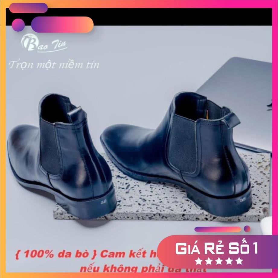 Giày Chellsea boot nam CB 002 Bảo Tín full box Sale 11 -op1 " _ :