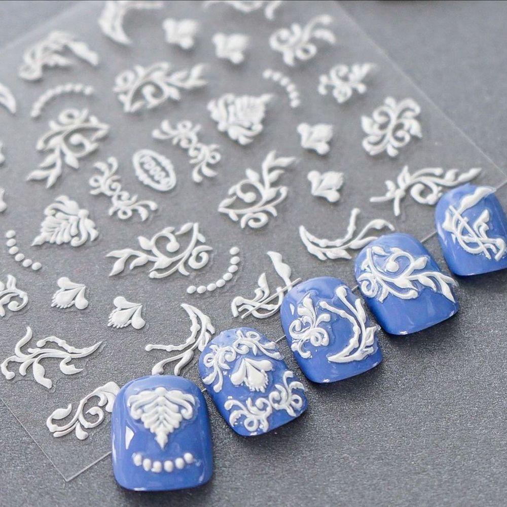 Sticker Dán Trang Trí Móng Tay Thời Trang 5D DIY Dành Cho Nữ