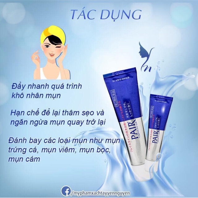 Kem Chấm Mụn Pair Acne W Cream 24g