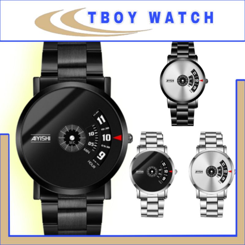 ĐỒNG HỒ NAM THỜI TRANG HOT SANG TRỌNG AIYISHI 1620 Phong cách F128 ,Màu đen, trắng. -D1-
