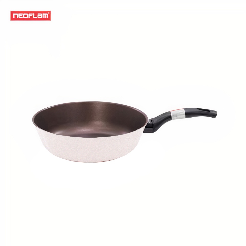 [Hàng chính hãng] Chảo sâu lòng, đa năng, chống dính, bếp từ Neoflam Reverse 28cm (màu xanh dương, hồng đào, trắng, xám)