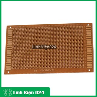 Bộ 2 Tấm PCB Phíp Đồng Đục Lỗ 9x15Cm ( nâu )