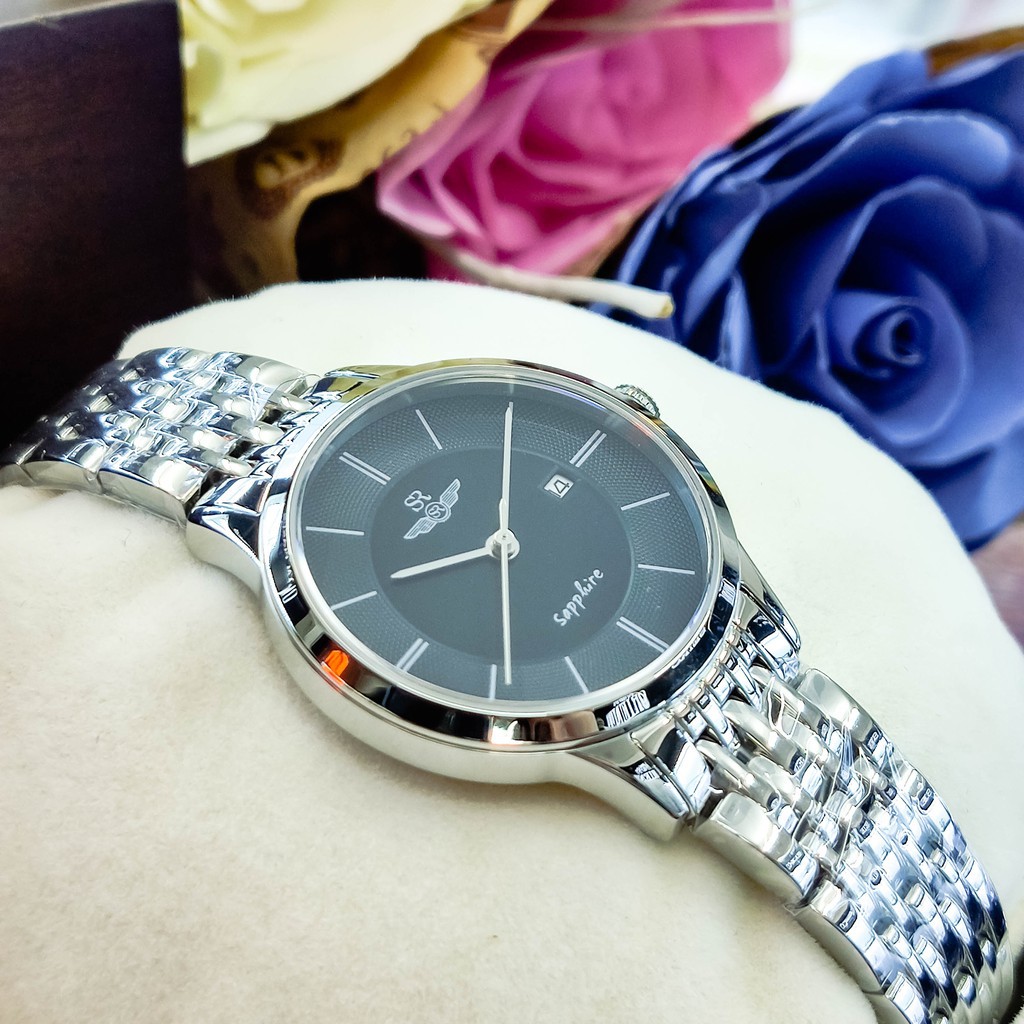 Đồng hồ đôi SRWATCH nam SG1073.1101TE và nữ SL1073.1101TE MẶT KÍNH SAPPHIRE chống trầy chống nước