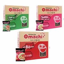 Mì Khoai Tây Omachi Xốt Bò Hầm / Sườn Hầm Ngũ Quả - combo 3 gói 80g