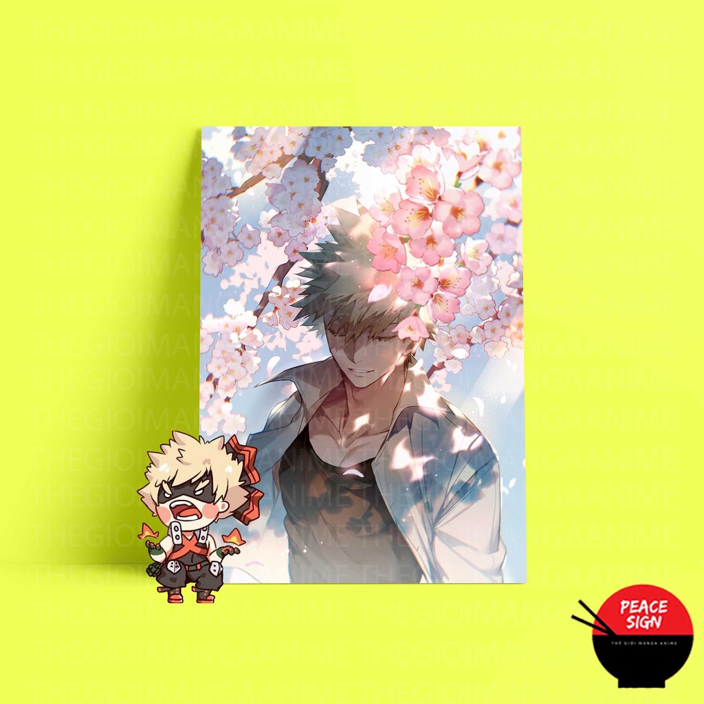 (NHIỀU MẪU) Tấm Postcard cao cấp giấy 260gsm in hình BAKUGOU KATSUKI - BOKU NO HERO ACADEMIA ảnh đẹp mẫu