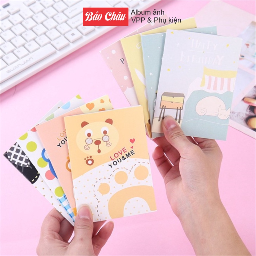 Sổ Tay Mini Ghi Chú Nhỏ Gọn (8,5×12cm) - Vở ghi chú note nhỏ (Giao Ngẫu Nhiên)