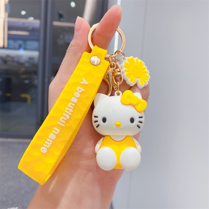 KT Móc Chìa Khóa Túi Mặt Dây Chuyền Chìa Khóa Mặt Dây Chuyền Dễ Thương Trang Trí Cặp Đôi Mặt Dây Chuyền Xe Móc Khóa Trẻ Em Quà Tặng Sinh Nhật quà lưu niệm