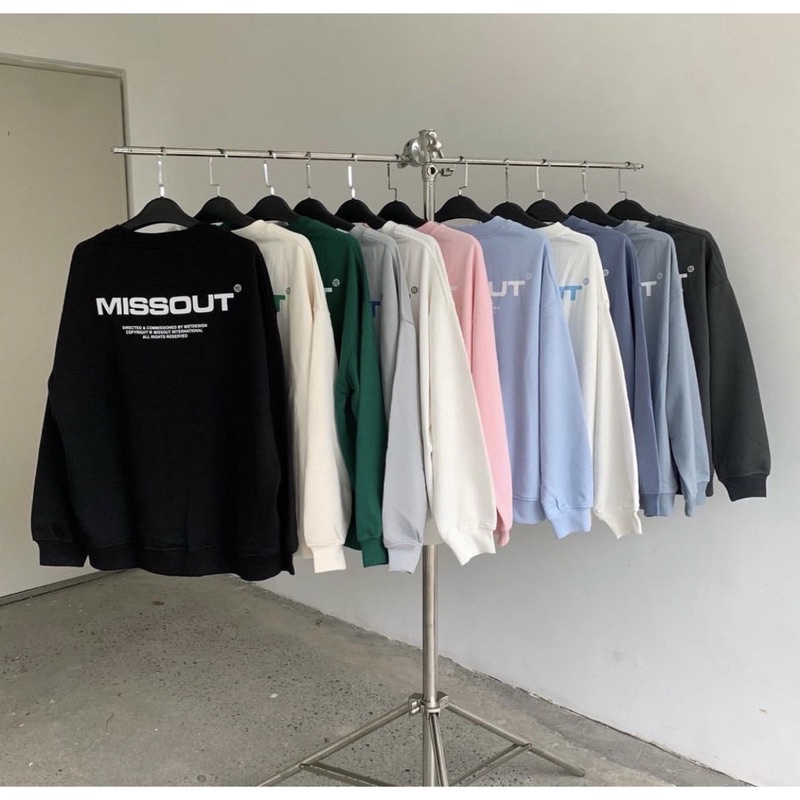 Áo khoác Sweater Nỉ CHÂN CUA Loca Brand MISSOUT Unisex Nam Nữ Full Tag Vải Chất Dày Dặn