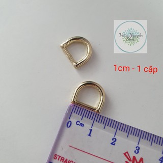 Khoen D bóng vàng size từ 1cm đến 2cm