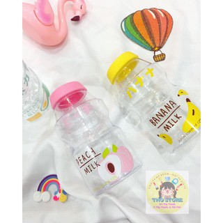 Bình nước trái cây hình hộp sữa 300ml