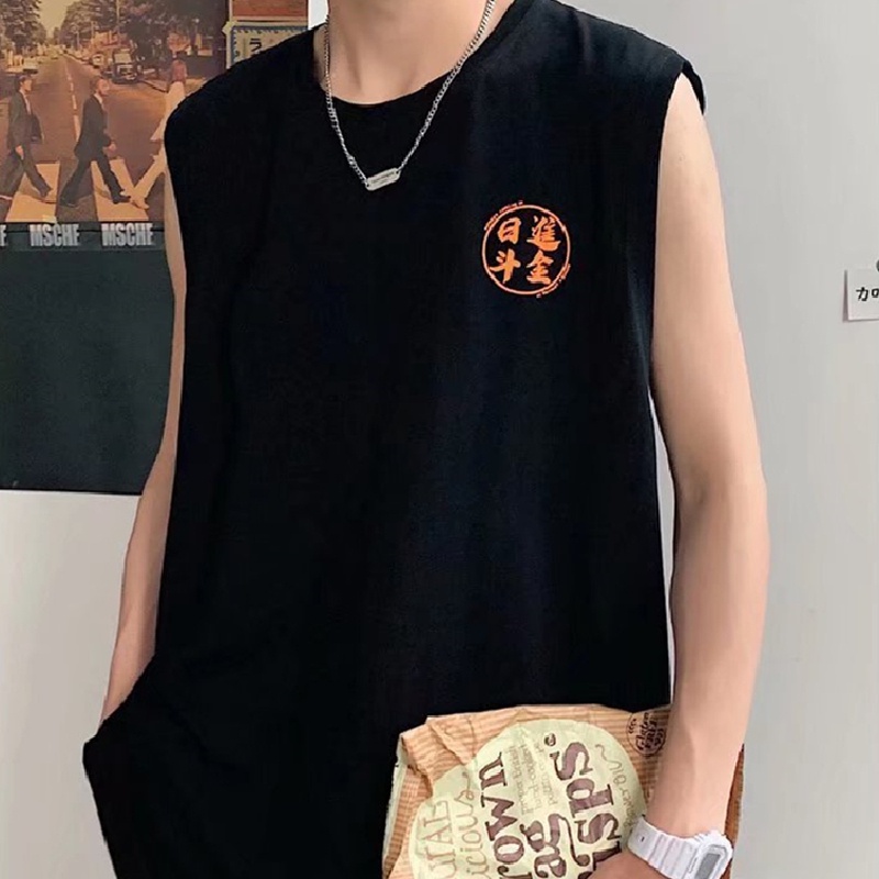 Áo Ba Lỗ Thể Thao Nam In Chữ Size M-5XL Thời Trang Hàn Quốc