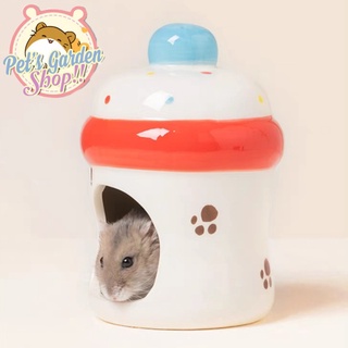Nhà sứ hình bình sữa cho hamster