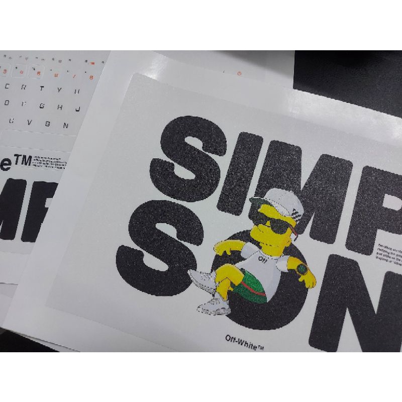 Decal dan laptop V.NO SKIN Off-White Simpson cao cấp dành cho laptop dell/asus/acer/hp | BigBuy360 - bigbuy360.vn