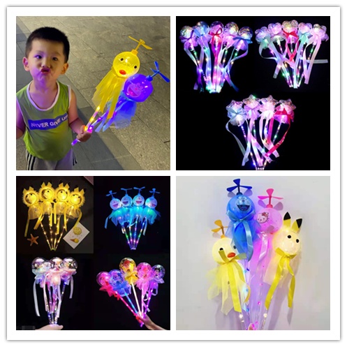 Gậy Đồ Chơi Hình Tròn Họa Tiết Ngôi Sao Lấp Lánh Tỏa Sáng Dành Cho Trẻ Em