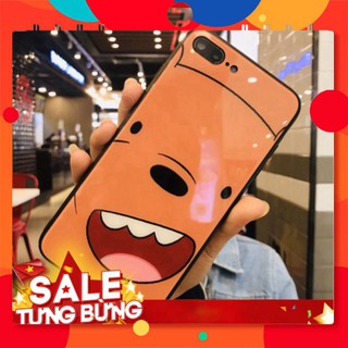 Ốp Lưng IPHONE Kính Cường Lực Gấu CuTe